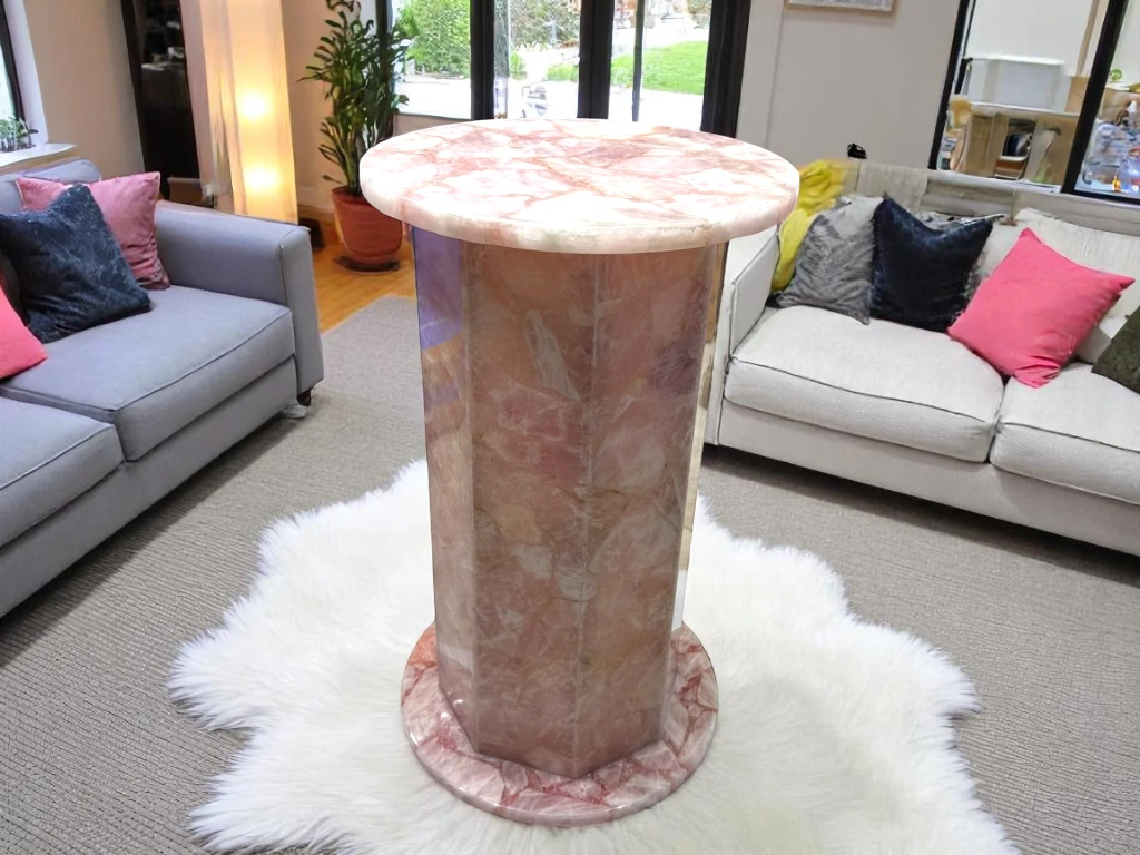 Elegance Rose Quartz Coffee & End Table  - Custom Order Now